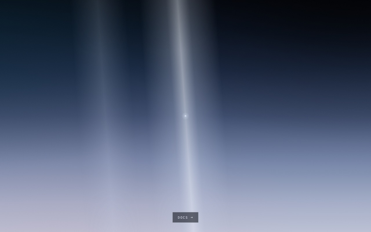 Screenshot of the Farfield apex landing page